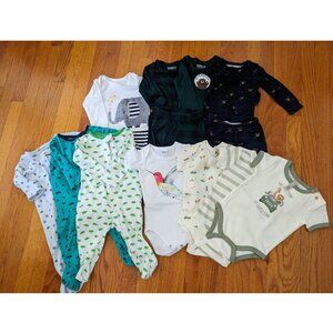 Lot of 10+ Baby Boy Clothes (3-6 Months)! Carter's/Chickpea Organic/Wonder Natio